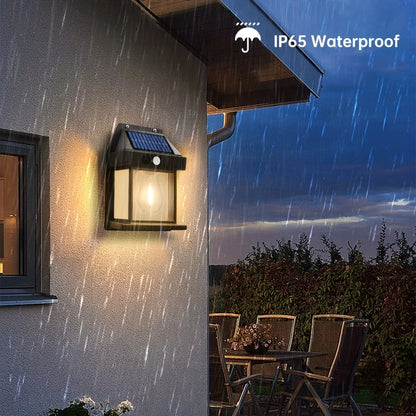 Zewnętrzna lampa solarna LED z czujnikiem ruchu, IP65, do ogrodu i garażu